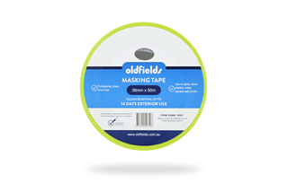 Waterproof Masking Tape (Washi Style Green 14 Days)  36mm x 50m