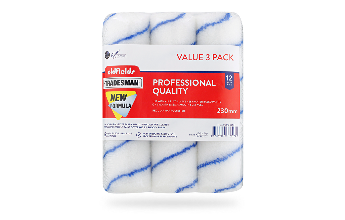 Tradesman Polyester 12mm Nap (3 Pack)