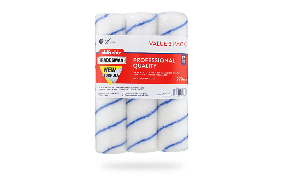 Tradesman Polyester 12mm Nap (3 Pack)