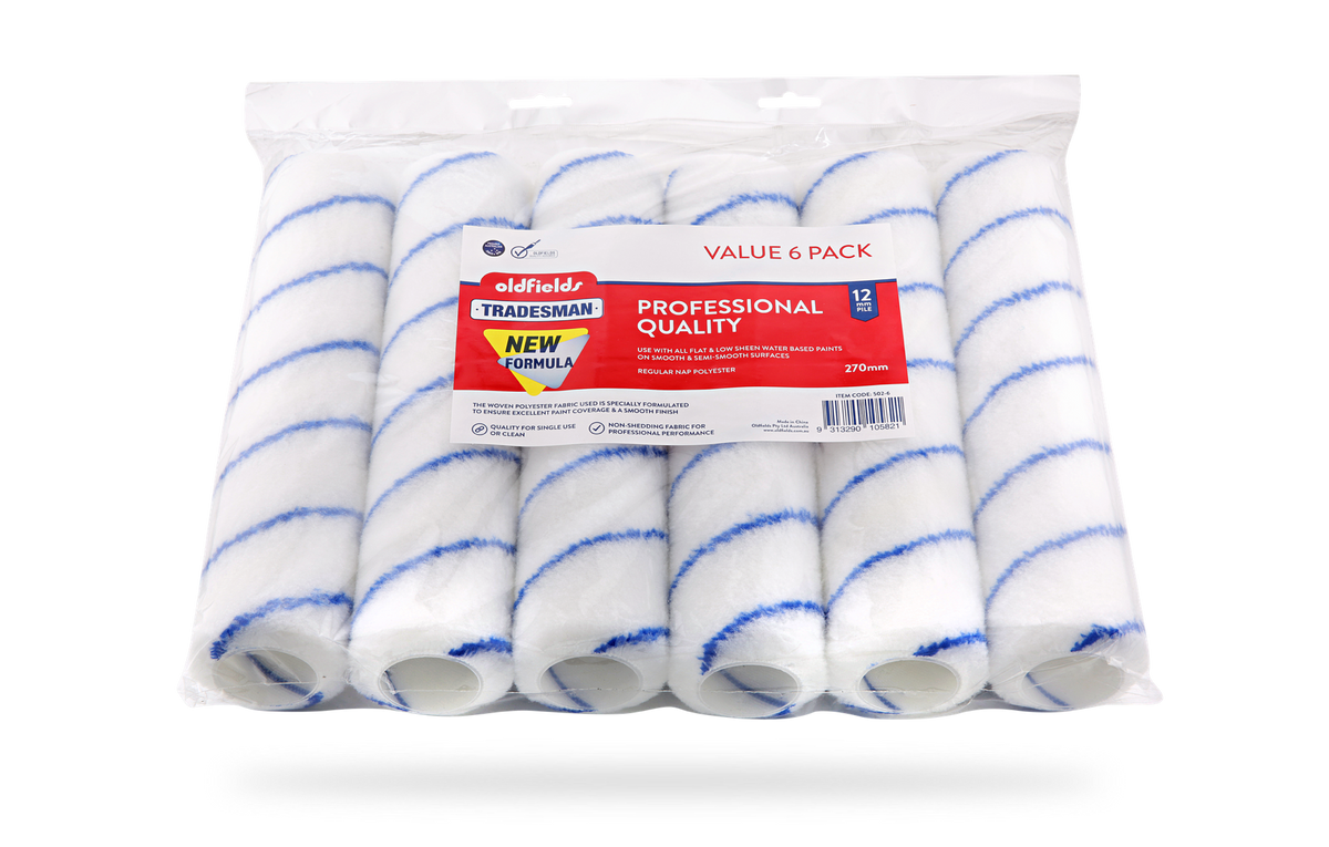 Tradesman Polyester 12mm Nap (6 Pack)