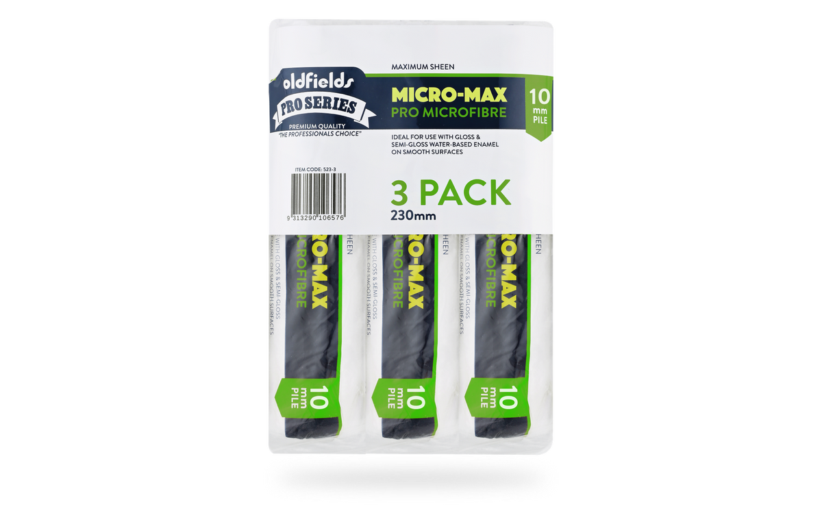 Pro Series Maximum Performance Microfibre 10mm Nap (3 Pack)