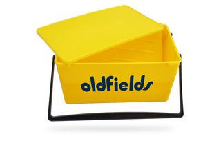 Yellow Plastic Roller Bucket with Ramp & Lid